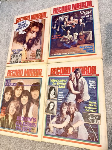 Vintage record mirror - record,