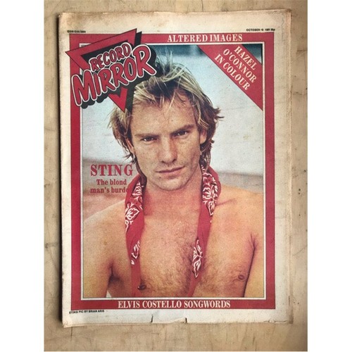Police record mirror magazine - record,