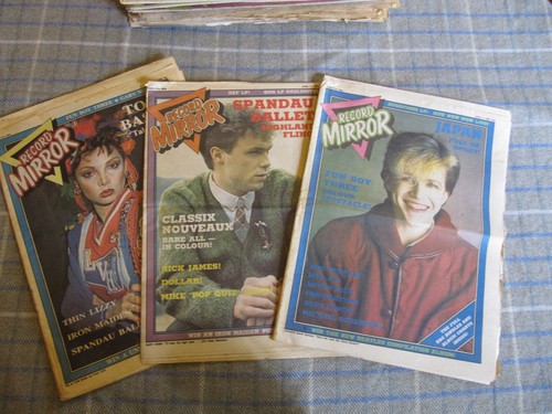 Record mirror magazine lot - record, l