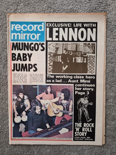 Record mirror newspaper march - mirror,